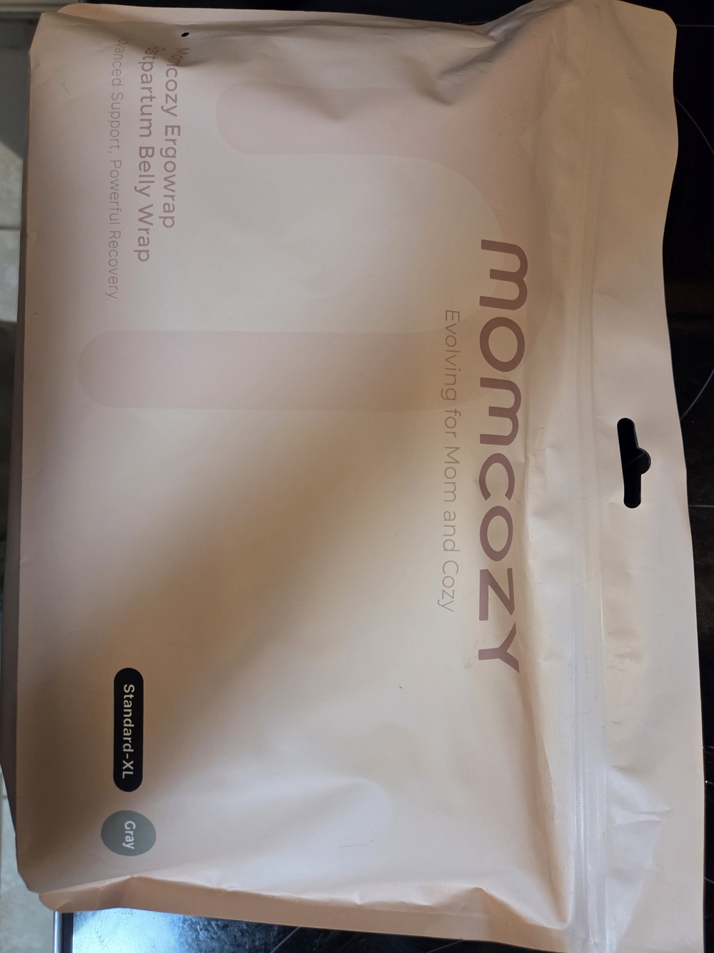Momcozy Gray Postpartum Belly Wrap - Standard/XL